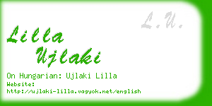 lilla ujlaki business card